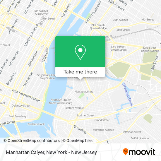 Manhattan Calyer map