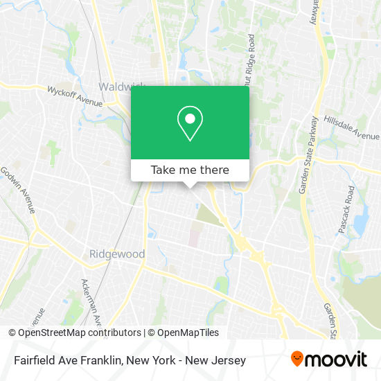 Fairfield Ave Franklin map