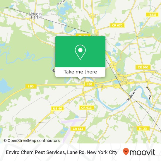 Enviro Chem Pest Services, Lane Rd map