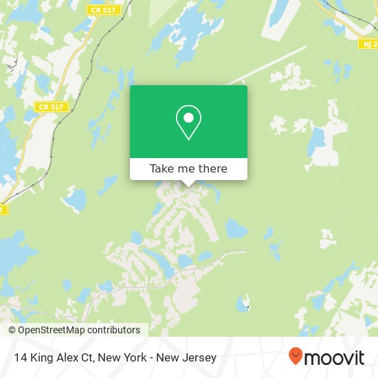 Mapa de 14 King Alex Ct, Sparta, NJ 07871