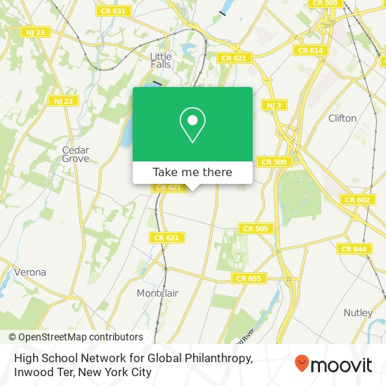 High School Network for Global Philanthropy, Inwood Ter map