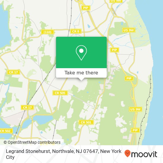 Mapa de Legrand Stonehurst, Northvale, NJ 07647