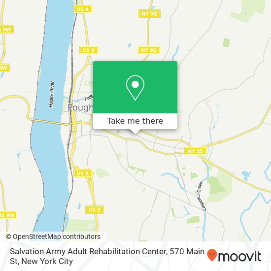 Salvation Army Adult Rehabilitation Center, 570 Main St map