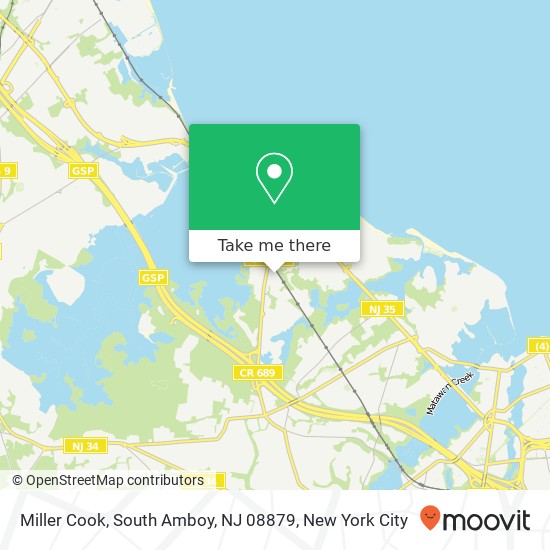 Mapa de Miller Cook, South Amboy, NJ 08879