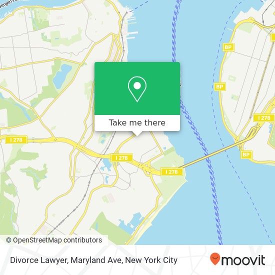 Divorce Lawyer, Maryland Ave map