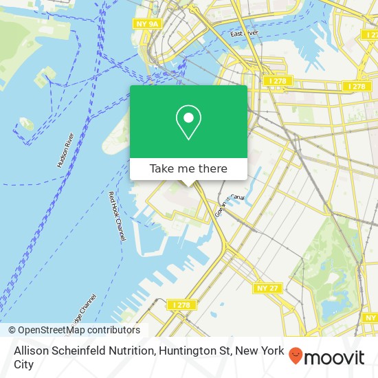 Mapa de Allison Scheinfeld Nutrition, Huntington St