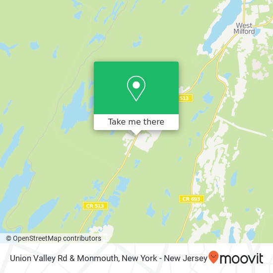 Mapa de Union Valley Rd & Monmouth, West Milford, NJ 07480