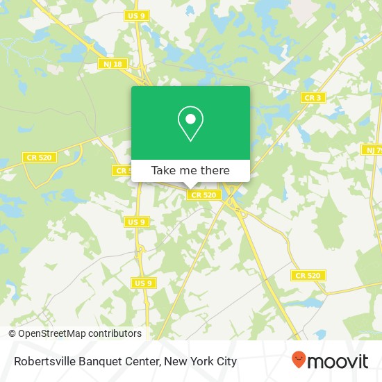 Mapa de Robertsville Banquet Center