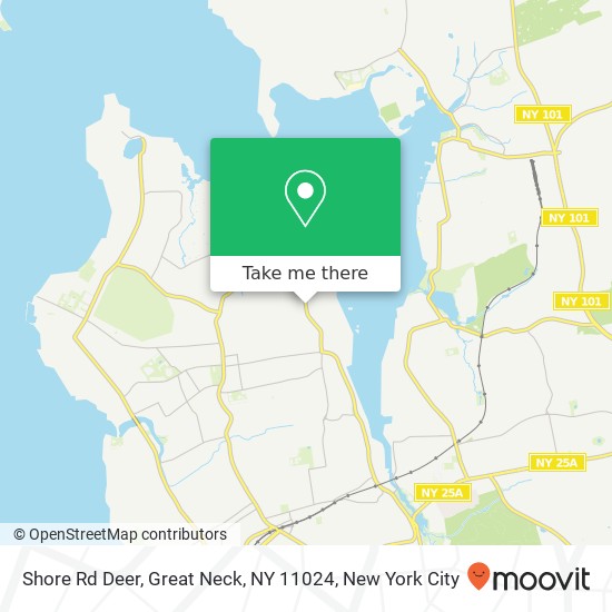 Mapa de Shore Rd Deer, Great Neck, NY 11024