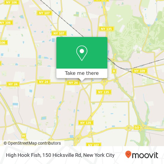 High Hook Fish, 150 Hicksville Rd map