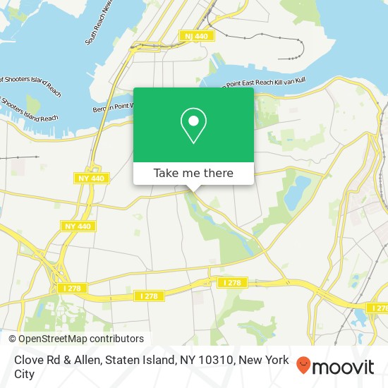 Clove Rd & Allen, Staten Island, NY 10310 map