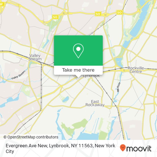 Evergreen Ave New, Lynbrook, NY 11563 map