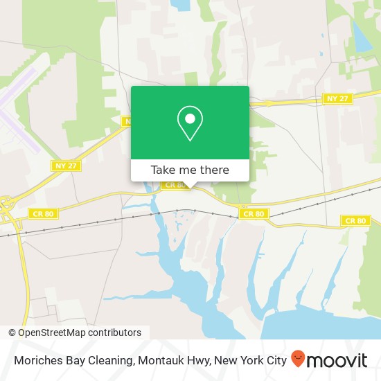 Moriches Bay Cleaning, Montauk Hwy map