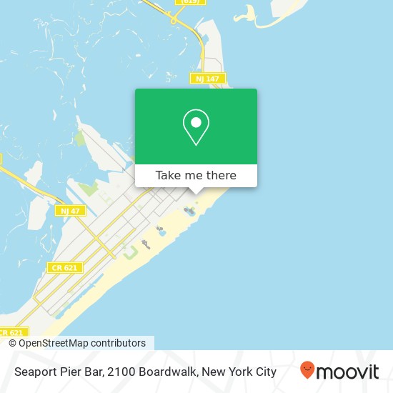 Seaport Pier Bar, 2100 Boardwalk map