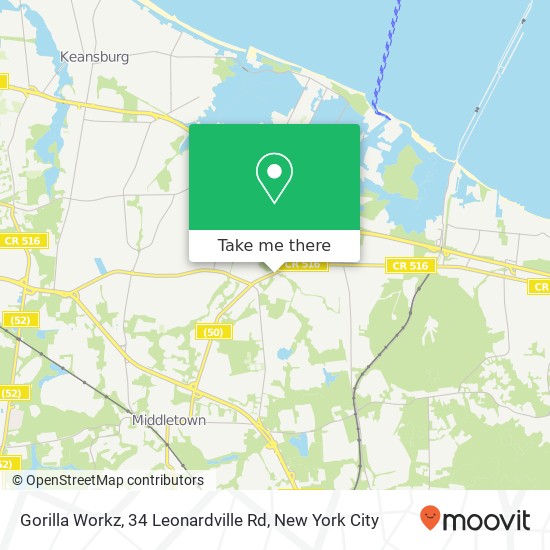 Mapa de Gorilla Workz, 34 Leonardville Rd