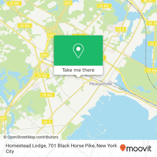 Homestead Lodge, 701 Black Horse Pike map