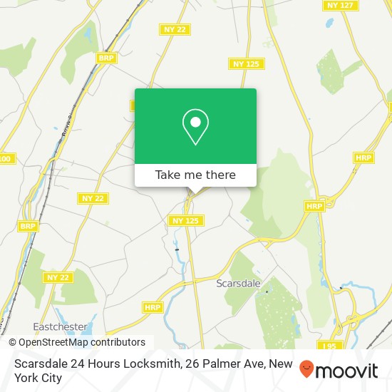 Scarsdale 24 Hours Locksmith, 26 Palmer Ave map