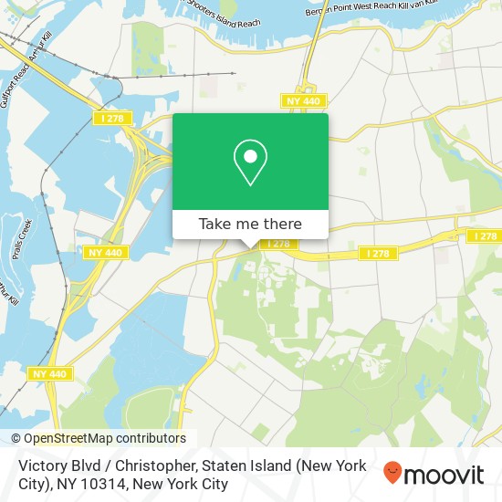 Victory Blvd / Christopher, Staten Island (New York City), NY 10314 map