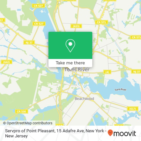 Servpro of Point Pleasant, 15 Adafre Ave map