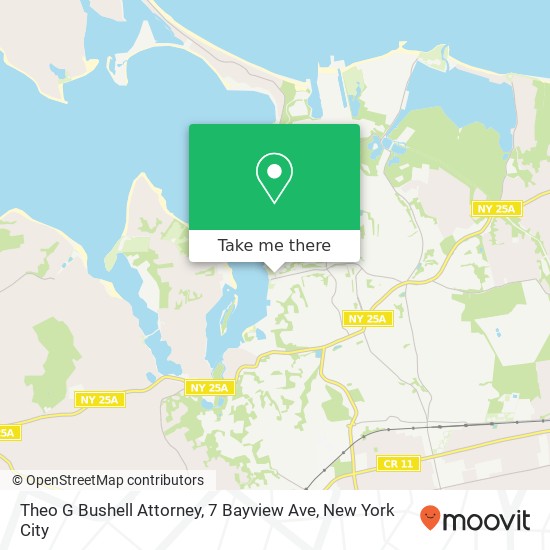 Mapa de Theo G Bushell Attorney, 7 Bayview Ave