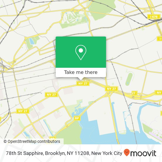 Mapa de 78th St Sapphire, Brooklyn, NY 11208