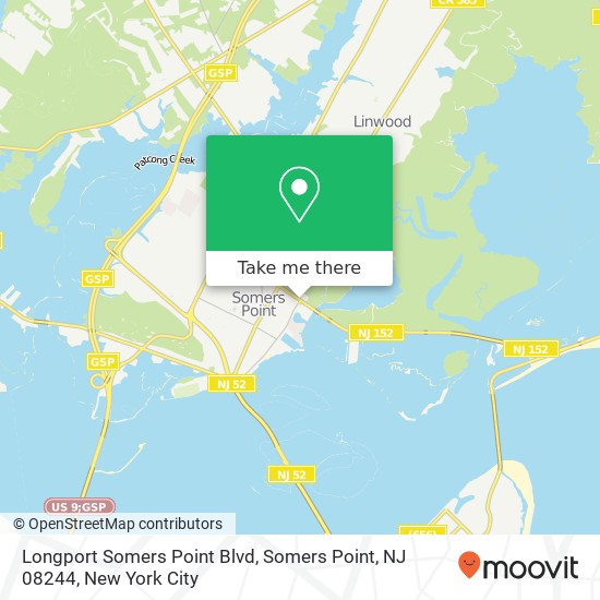 Longport Somers Point Blvd, Somers Point, NJ 08244 map