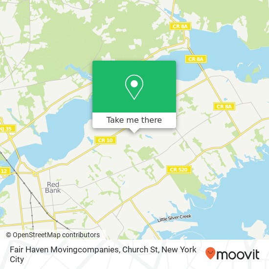 Fair Haven Movingcompanies, Church St map