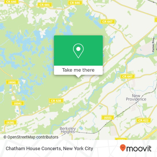 Chatham House Concerts map