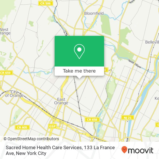 Sacred Home Health Care Services, 133 La France Ave map