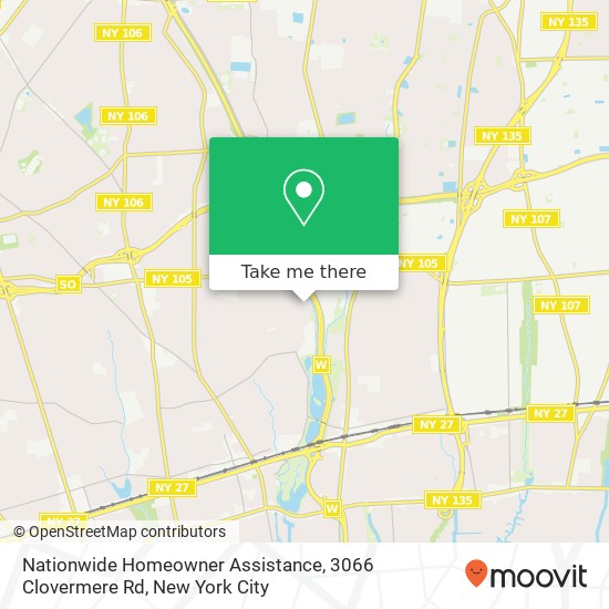 Mapa de Nationwide Homeowner Assistance, 3066 Clovermere Rd