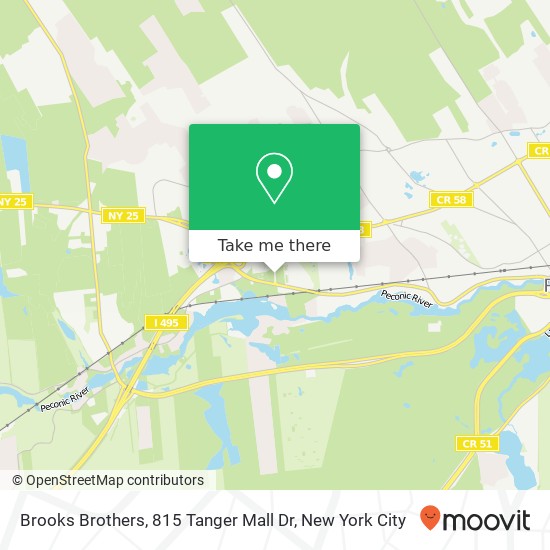 Mapa de Brooks Brothers, 815 Tanger Mall Dr