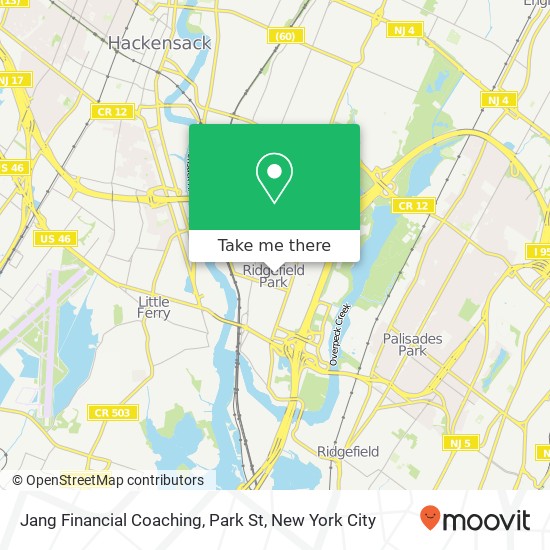 Jang Financial Coaching, Park St map