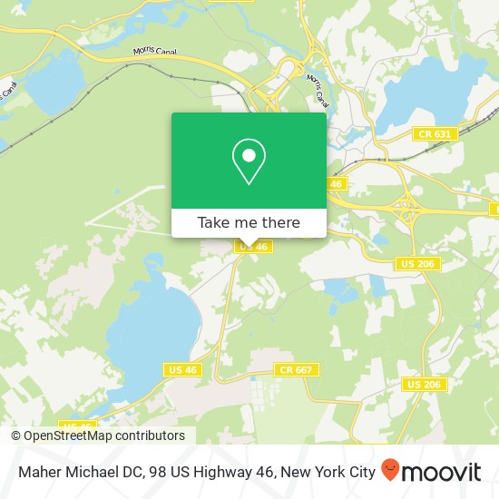 Maher Michael DC, 98 US Highway 46 map