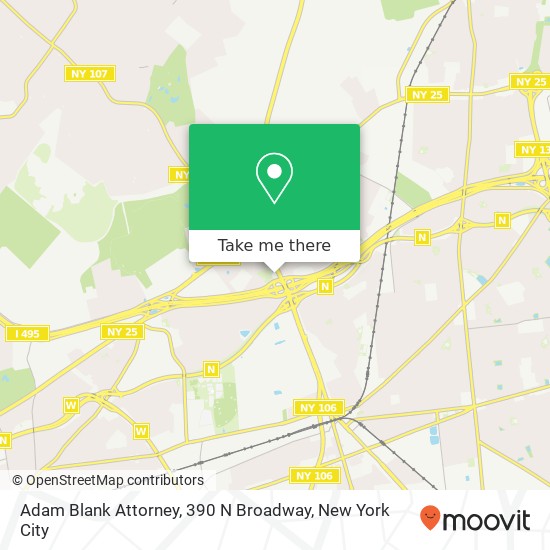 Mapa de Adam Blank Attorney, 390 N Broadway