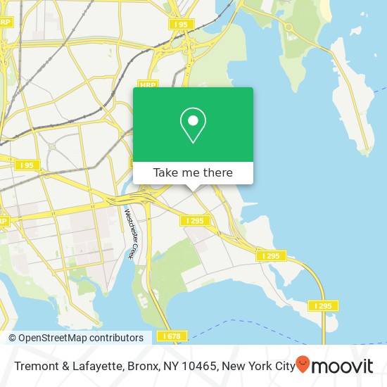 Mapa de Tremont & Lafayette, Bronx, NY 10465