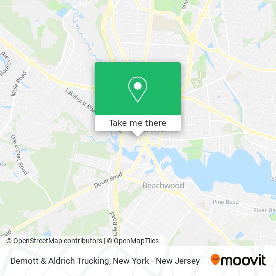 Demott & Aldrich Trucking map