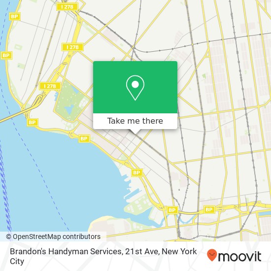 Mapa de Brandon's Handyman Services, 21st Ave