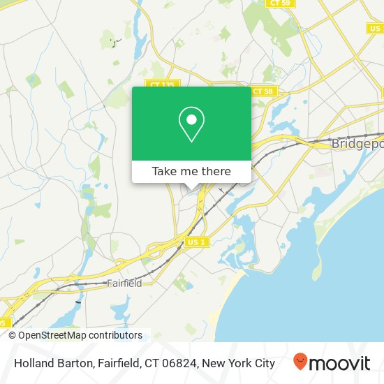 Mapa de Holland Barton, Fairfield, CT 06824