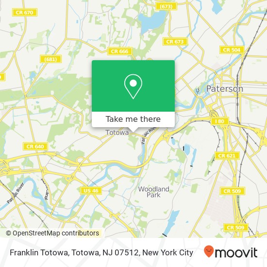 Franklin Totowa, Totowa, NJ 07512 map