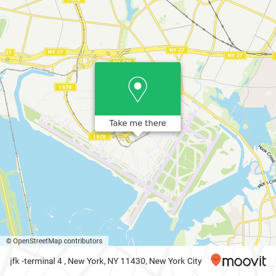 Mapa de jfk -terminal 4 , New York, NY 11430