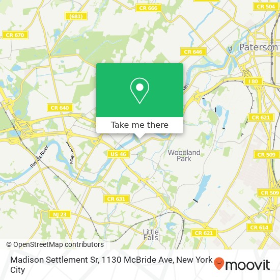 Madison Settlement Sr, 1130 McBride Ave map