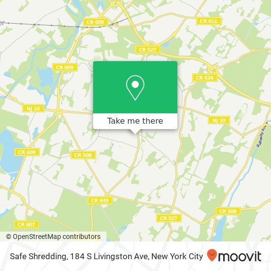 Safe Shredding, 184 S Livingston Ave map