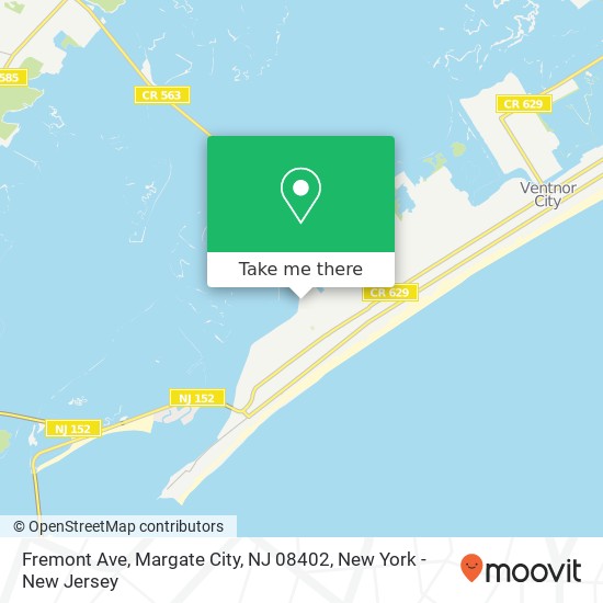 Fremont Ave, Margate City, NJ 08402 map