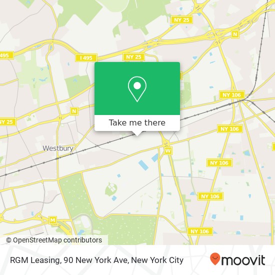Mapa de RGM Leasing, 90 New York Ave