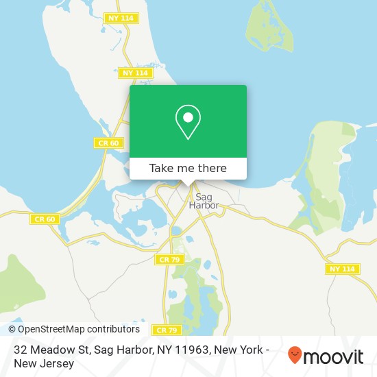 32 Meadow St, Sag Harbor, NY 11963 map