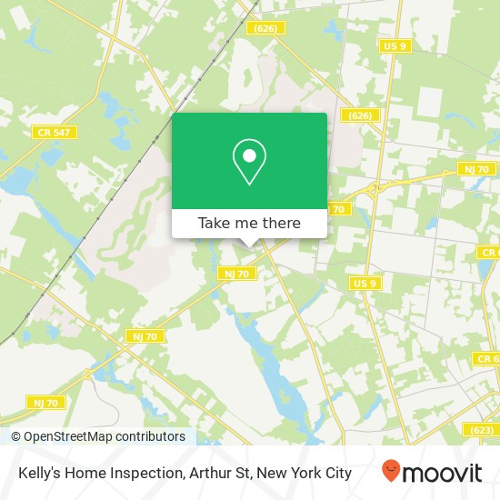 Kelly's Home Inspection, Arthur St map