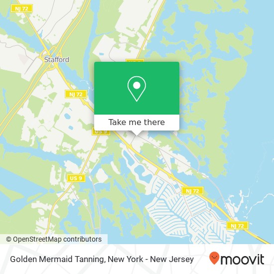 Golden Mermaid Tanning map