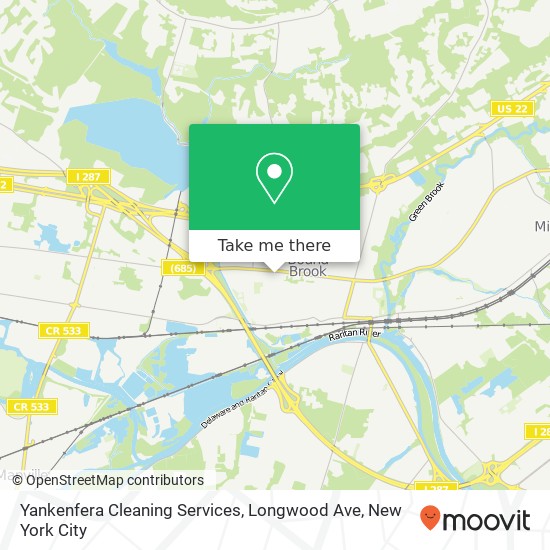 Mapa de Yankenfera Cleaning Services, Longwood Ave