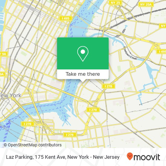 Mapa de Laz Parking, 175 Kent Ave