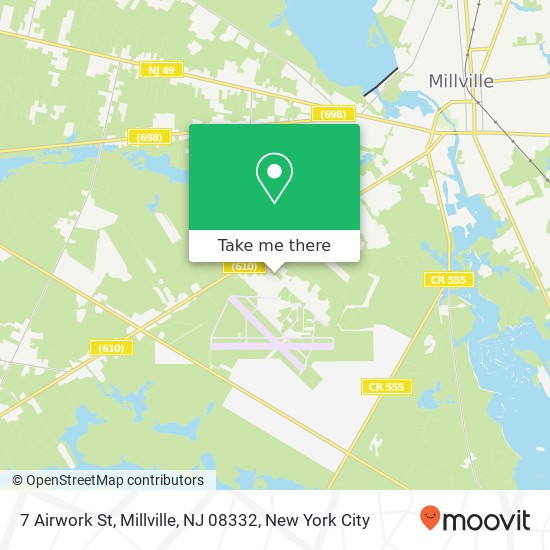 Mapa de 7 Airwork St, Millville, NJ 08332
